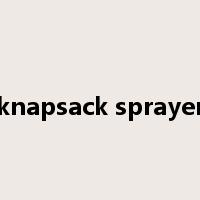 knapsack sprayer是什么意思
