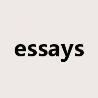 essays是什么意思