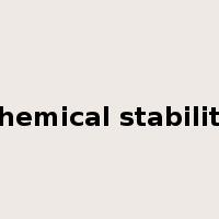 chemical stability是什么意思