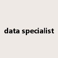 data specialist是什么意思