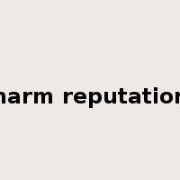 harm reputation是什么意思