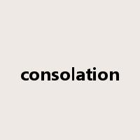 consolation是什么意思