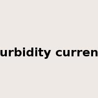 turbidity current是什么意思