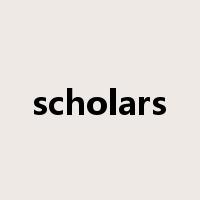 scholars是什么意思