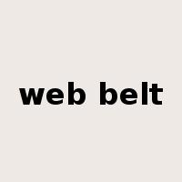 web belt是什么意思