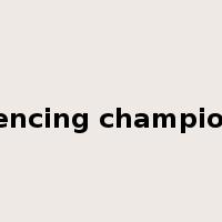 fencing champion是什么意思