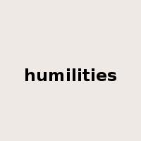 humilities是什么意思