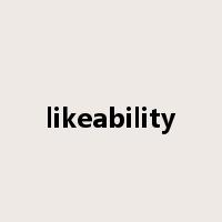 likeability是什么意思