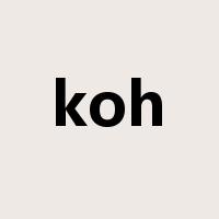 koh是什么意思