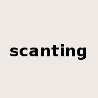 scanting是什么意思