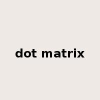 dot matrix是什么意思