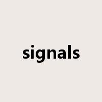 signals是什么意思