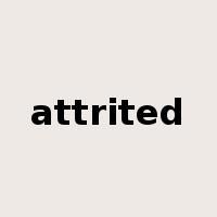 attrited是什么意思