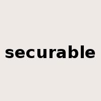 securable是什么意思