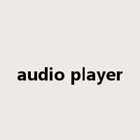 audio player是什么意思