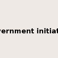 government initiative是什么意思