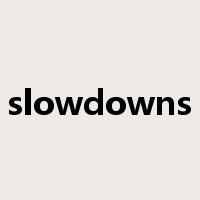 slowdowns是什么意思