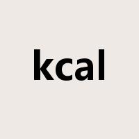 kcal是什么意思