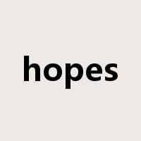 hopes是什么意思