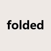 folded是什么意思