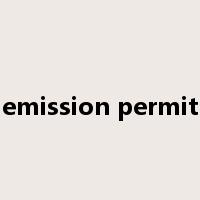 emission permit是什么意思
