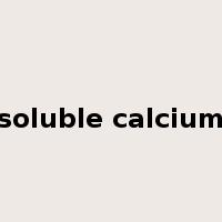 soluble calcium是什么意思
