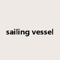 sailing vessel是什么意思