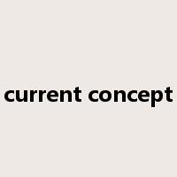 current concept是什么意思