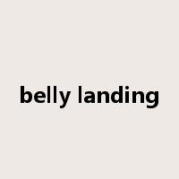 belly landing是什么意思