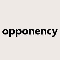 opponency是什么意思