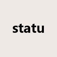 statu是什么意思