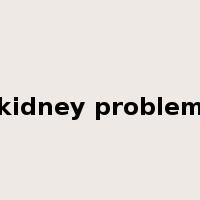 kidney problem是什么意思