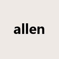 allen是什么意思