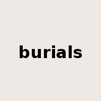 burials是什么意思