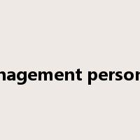 management personnel是什么意思