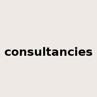 consultancies是什么意思