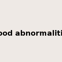 blood abnormalities是什么意思