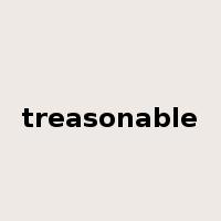 treasonable是什么意思