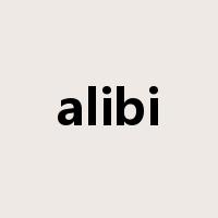 alibi是什么意思