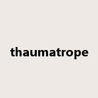 thaumatrope是什么意思