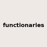 functionaries是什么意思