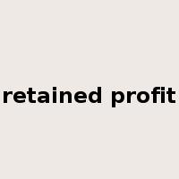 retained profit是什么意思
