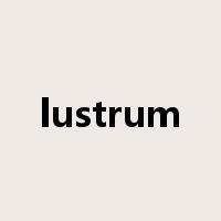 lustrum是什么意思