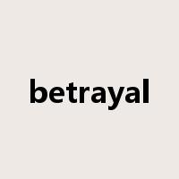 betrayal是什么意思
