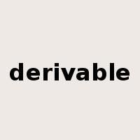 derivable是什么意思