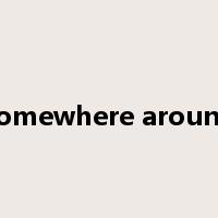 somewhere around是什么意思
