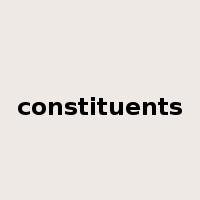 constituents是什么意思