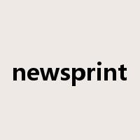 newsprint是什么意思