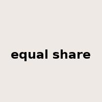 equal share是什么意思