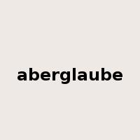 aberglaube是什么意思